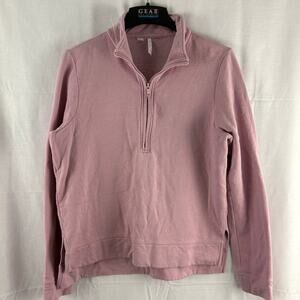 Travis Mathew  Cloud Fleece SZ Large Golf  1/2 Zip Pullover Sweatshirt Pink